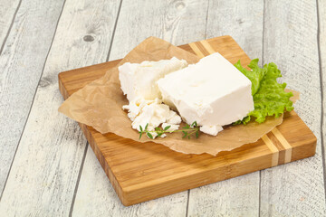 Greek traditional Feta soft cheese