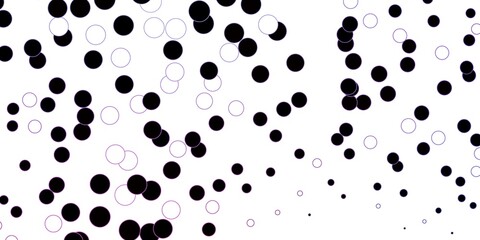 Dark Pink, Blue vector background with bubbles. Abstract decorative design in gradient style with bubbles. Design for posters, banners.