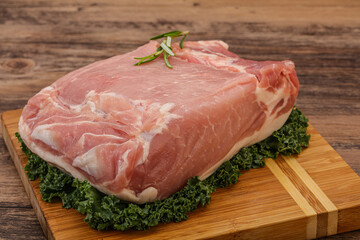 Pork meat piece for cooking
