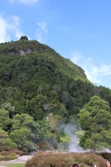 mountain landscape with river