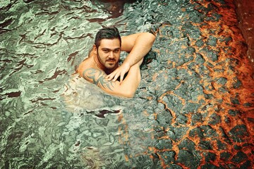 young woman in the park