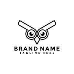 simple owl creative logo