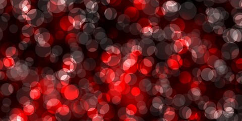 Dark Red vector texture with disks.