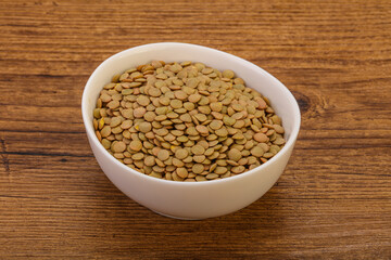 Vegan cuisine - Dry lentil heap