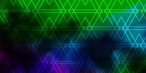 Light Multicolor vector texture with triangular style. Modern abstract illustration with colorful triangles. Pattern for websites.