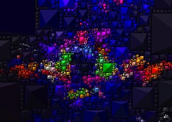 Abstract Colorful Geometrical Artwork,Abstract Graphical Art Background Texture,Modern Conceptual Art,Synthwave Aesthetic Poster Print,
3D Rendering