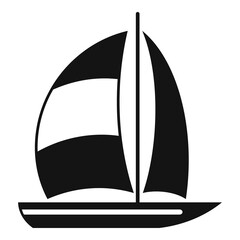 Dubai yacht icon. Simple illustration of dubai yacht vector icon for web design isolated on white background