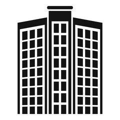 Dubai apartments building icon. Simple illustration of Dubai apartments building vector icon for web design isolated on white background