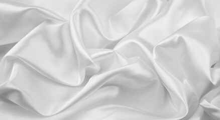 White silk fabric texture