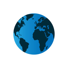 World globe design vector isolated on white background