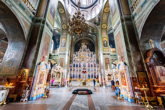 Interior of the Zadonskiy Monastery, Lipetsk Oblast