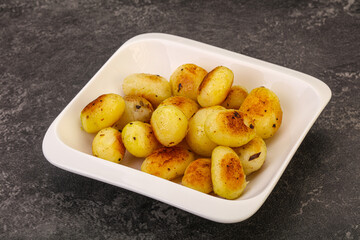 Roasted baby potato in the bowl