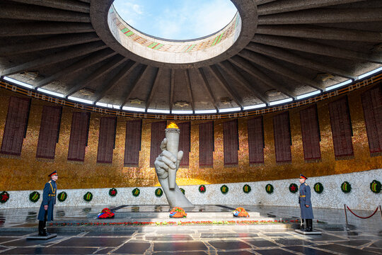 Eternal flame on Mamayev Kurgan