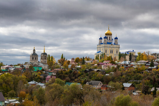 Yelets Cathedral overlooking the Bystraya Sosna River, Yelets, Lipetsk Oblast