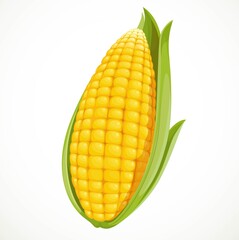 Corn isolated on white background