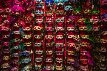 Mardis Gras masks for sale in New Orleans