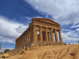 Obraz premium Valley of the Temples Temple of Concordia in Agrigento Italy