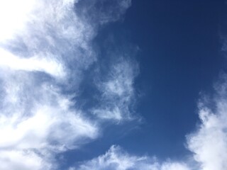 blue sky with clouds