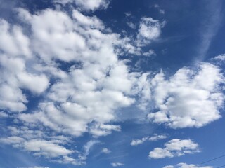 blue sky with clouds