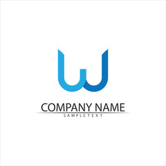 W Letter Logo Template