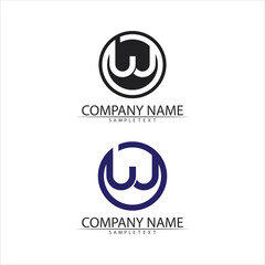 W Letter Logo Template