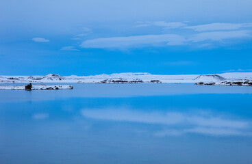 Fototapeta na wymiar Lake Myvatn, North Iceland, Iceland, Europe