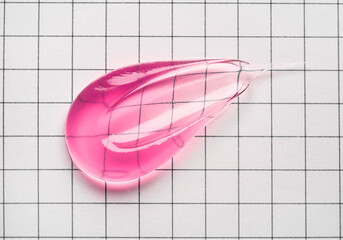 Sample swatch of cosmetic mask or cream balm