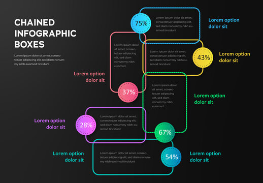 Colorful Infographic Layout with 6 Options