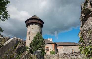Fototapeta na wymiar Sovinec medieval castle, Czech republic.