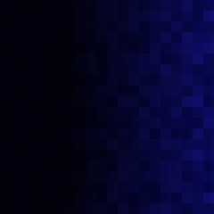 Abstract background of small squares in dark blue colors with horizontal gradient