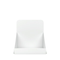 Blank cardboard display mockup