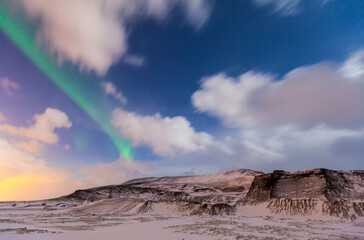 Obraz na płótnie Canvas Northern Lights, Iceland, Europe
