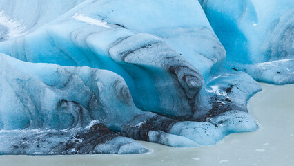 Obraz premium Svinafellsjokull glacier, Skaftafell National Park, Southern Iceland, Iceland, Europe