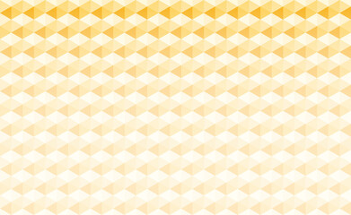 アブストラクトバックグラウンド｜六角形四角形立方体で構成された幾何学模様の背景用イラスト　黄色