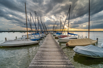 Fototapeta premium Segelboote am See