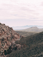 view from the top of red rock canyon
