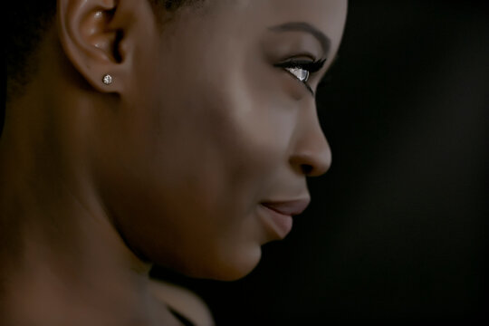 Black woman smiling