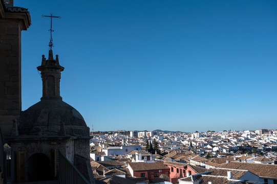 Spain, Ronda, Townscape seen from Iglesia Santa Maria la Mayor