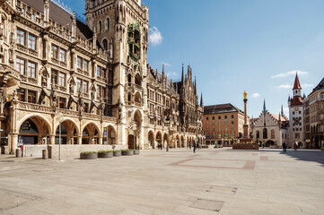 City Hall Munich - obrazy, fototapety, plakaty