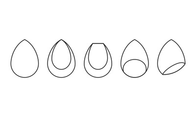 Cosmetic Makeup Sponge Isolated Vector Icon Illustration Background