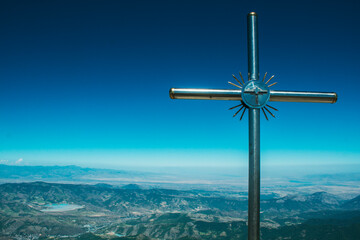 big cross on top of the mountain