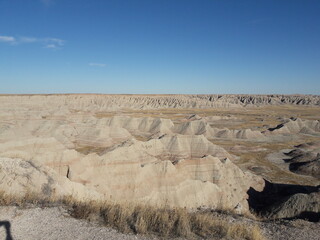 Badlands South Dakota desert rock formations and landscape