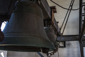 Fototapeta premium Bells of the bell tower of St. Sophia Cathedral, Kyiv, Ukraine.