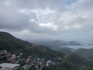 Fototapeta na wymiar Coastal town in northern Taiwan