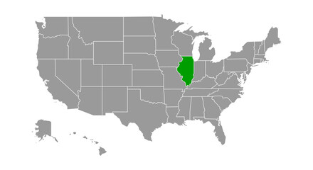 Illinois Locate Map