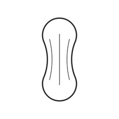 Sanitary napkin icon. Sanitary pad vector icon. Woman sanitary napkin.