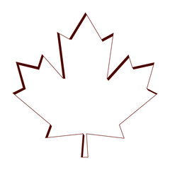 Obraz premium Maple leaf icon