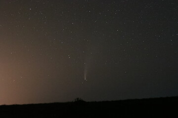 via lactea  y cometa © Charo