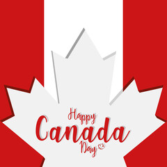 Happy canada day card