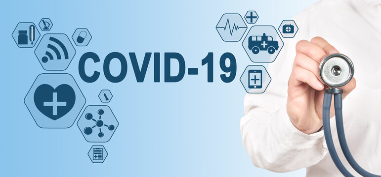 Covid-19 diagnosis medical and healthcare concept. Doctor